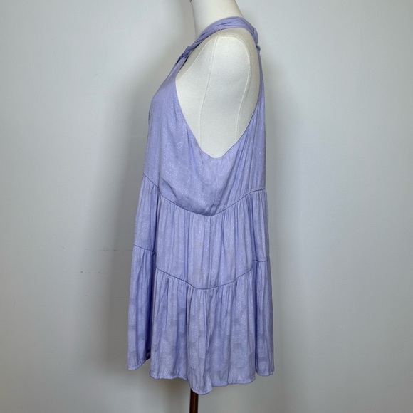 Anthropologie ‘Lavinia’ Halter Blouse Lilac Boho Sleeveless Women’s Size Large - Picture 7 of 13